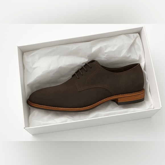Banana Republic Mens Ben Gray Suede Shoes 12 Dress